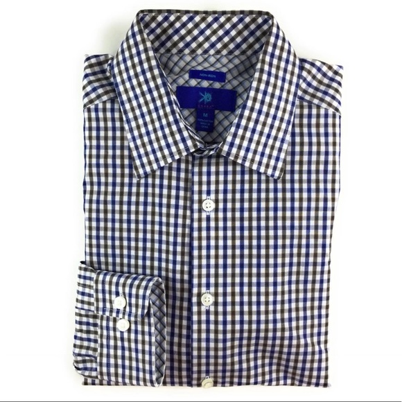 EGARA Other - EGARA Mens Medium Button Shirt Long Sleeve Blue